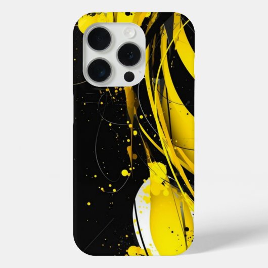 Moderne i telefoon Vierkante Mosterd Gele Tonen Case-Mate iPhone Case (Achterkant)
