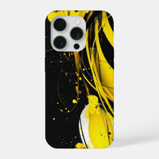 Moderne i telefoon Vierkante Mosterd Gele Tonen iPhone 15 Pro Case