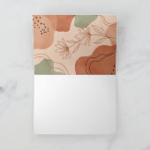 Moderne Iconische Botanische Bedankkaart | Boho Bl (Binnen)