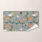 Moderne  iconische maagsterborst grijze lijnen bad handdoek (Handdoek)