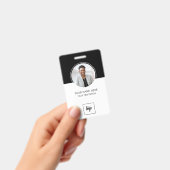 Moderne ID Aangepaste Logo-werknemer Foto geperson Badge (Handheld)