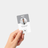 Moderne ID Aangepaste Logo-werknemer Foto geperson Badge (Handheld)