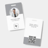 Moderne ID Aangepaste Logo-werknemer Foto geperson Badge (Voor- en achterkant)
