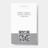 Moderne ID Aangepaste Logo-werknemer Foto geperson Badge (Achterkant)