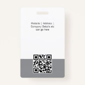 Moderne ID Aangepaste Logo-werknemer Foto geperson Badge (Achterkant)