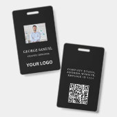 Moderne ID-Kaart | Aangepaste Bedrijf Logo Medewer Badge (Front & Back)