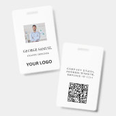 Moderne ID-Kaart | Aangepaste Bedrijf Logo Medewer Badge (Voor- en achterkant)