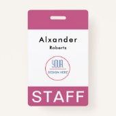 Moderne ID-Kaart | Minimalistische zakelijke medew Badge (Voorkant)