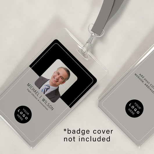 Moderne identiteitskaart bedrijfs bedrijf logo QR  Badge