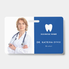 Moderne identiteitskaart | Dentis Logo Photo Busin Badge