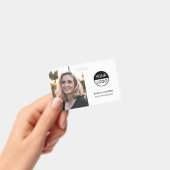 Moderne identiteitskaart | Logo Foto Business Empl Badge (Handheld)