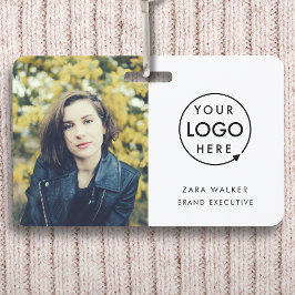 Moderne identiteitskaart | Logo Foto Zakelijke Med Badge