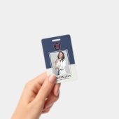 Moderne identiteitskaart | Minimale bedrijfsmedewe Badge (Handheld)