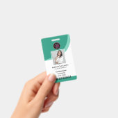Moderne identiteitskaart | Minimale bedrijfsmedewe Badge (Handheld)