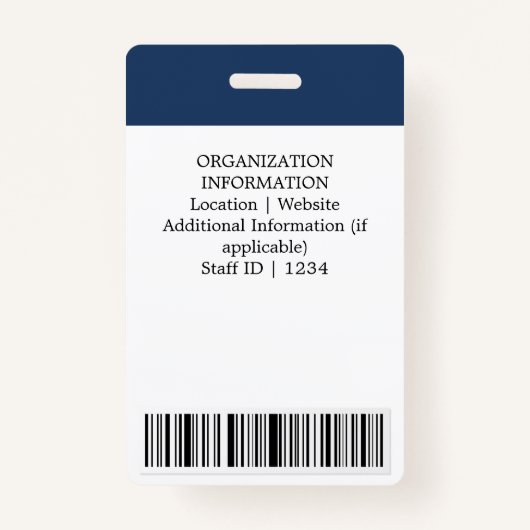 Moderne identiteitskaart | Minimale QR voor zakeli Badge (Achterkant)