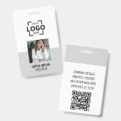 Moderne identiteitskaart | Minimalistische bedrijf Badge (Voor- en achterkant)