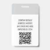 Moderne identiteitskaart | Minimalistische bedrijf Badge (Achterkant)