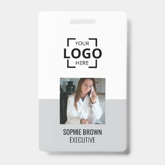 Moderne identiteitskaart | Minimalistische bedrijf Badge (Voorzijde)