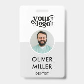 Moderne identiteitskaart Minimalistische bedrijfsm Badge (Voorzijde)