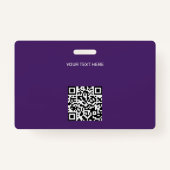 Moderne identiteitskaart van het kaartbedrijf de f badge (Achterkant)