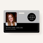 Moderne identiteitskaart van het kaartenbedrijf de badge (Voorkant)