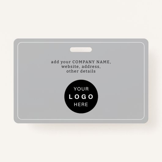 Moderne identiteitskaart van het kaartenbedrijf de badge (Achterkant)