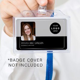 Moderne identiteitskaart van het kaartenbedrijf de badge