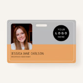 Moderne identiteitskaart van het kaartenbedrijf de badge (Voorkant)