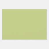 Moderne Ierse Klaverlijnen in Groene set van 3 Inpakpapier Vel (Voorkant 2)