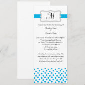 Moderne iets blauw kaart (Voorkant / Achterkant)