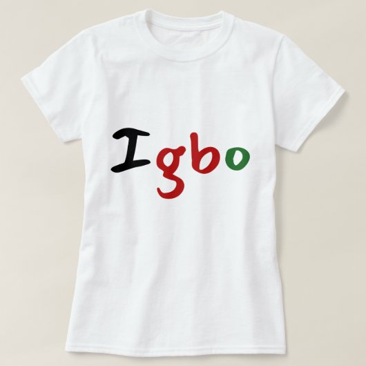 Moderne Igbo Trendy T-shirt (Design voorkant)