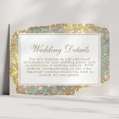 Moderne ijsbreker over het huwelijk informatiekaartje