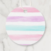 Moderne ijsklok op kermisdag bedankjes labels (Achterkant)