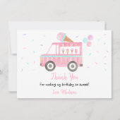 Moderne ijsklok op kermisdag bedankkaart (Voorkant)