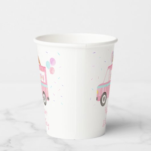 Moderne ijsklok op kermisdag papieren bekers (Rechts)