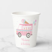 Moderne ijsklok op kermisdag papieren bekers (Voorkant)