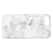 moderne ijskoude witte en zwarte marmer Case-Mate iPhone case (Achterkant (Horizontaal))