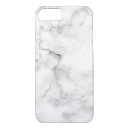moderne ijskoude witte en zwarte marmer 	iPhone 8/7 hoesje