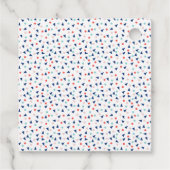 Moderne ijsroom in blauw en roze bedankjes labels (Achterkant)