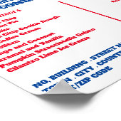 Moderne ijssalon Adverteren Poster (Hoek)