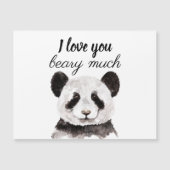 Moderne ik hou van je bent veel zwart en wit Panda (Voorkant)