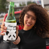 Moderne ik hou van je bent veel zwart en wit Panda Blikjeskoeler