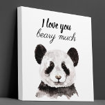 Moderne ik hou van je bent veel zwart en wit Panda Canvas Afdruk<br><div class="desc">Ons collectie bevat een verscheidenheid aan producten die zorgen voor oprechte en doordachte geschenken. Van knusse kussens tot stijlvolle canvas tassen, je kunt de liefde met deze heerlijke panda's verspreiden, waar je ook gaat. Het minimalistische ontwerp voegt een vleugje verfijning toe aan uw accessoires en brengt een lieve boodschap over....</div>