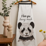Moderne ik hou van je bent veel zwart en wit Panda Schort<br><div class="desc">Ons collectie bevat een verscheidenheid aan producten die zorgen voor oprechte en doordachte geschenken. Van knusse kussens tot stijlvolle canvas tassen, je kunt de liefde met deze heerlijke panda's verspreiden, waar je ook gaat. Het minimalistische ontwerp voegt een vleugje verfijning toe aan uw accessoires en brengt een lieve boodschap over....</div>