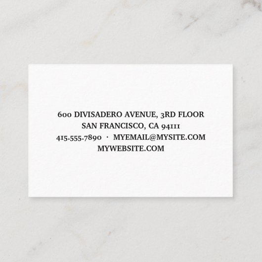 Moderne ik hou van je bent veel zwart en wit Panda Visitekaartje (Achterkant)