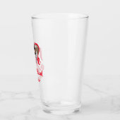 Moderne Ik hou van mijn vriendin | Hart foto Glas (Links)