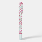Moderne Ikat Chevron Stripe gepersonaliseerde naam Case-Mate iPhone Case (Achterkant / Rechts)