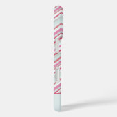 Moderne Ikat Chevron Stripe gepersonaliseerde naam Case-Mate iPhone Case (Achterkant / Rechts)