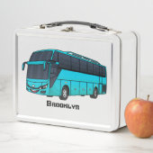 Moderne illustratie cartoon passagiersbus (In situ)