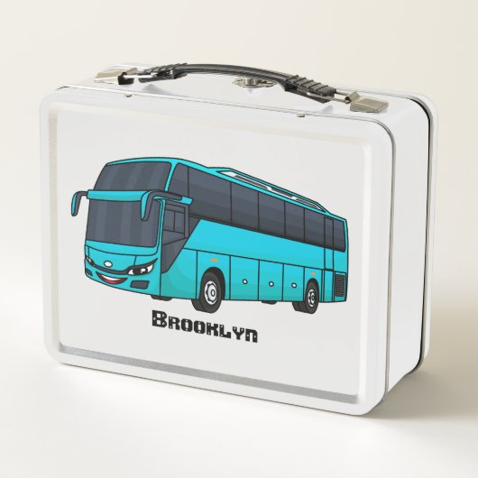 Moderne illustratie cartoon passagiersbus (Achterkant)